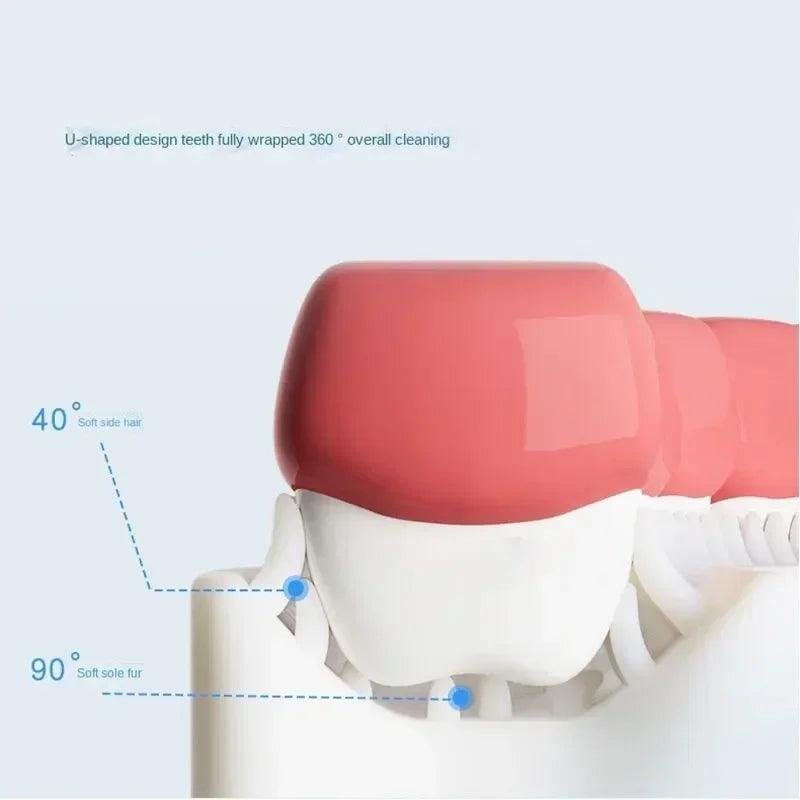 Escova de Dentes U-shaped para Bebês - Silicone Macio 360°