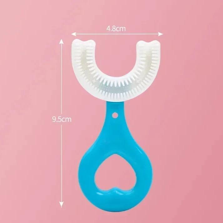 Escova de Dentes U-shaped para Bebês - Silicone Macio 360°